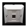 קופסא עם יציאה אחת ללא שקע RJ-45 Deep plastic box Cat6 N1083