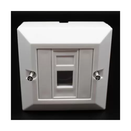 קופסא עם יציאה אחת ללא שקע RJ-45 Deep plastic box Cat6 N1083