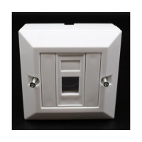 Монтажная коробка с одним портом без розетки RJ-45 Deep plastic box Cat6 N1083 Монтажная коробка с одним портом без розетки RJ-45 Deep plastic box Cat6 N1083