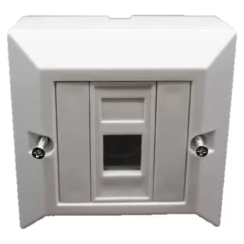 קופסא עם יציאה אחת ללא שקע RJ-45 Deep plastic box Cat6 N1083