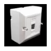 קופסא עם יציאה אחת ללא שקע RJ-45 Deep plastic box Cat6 N1083
