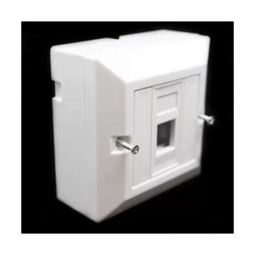קופסא עם יציאה אחת ללא שקע RJ-45 Deep plastic box Cat6 N1083