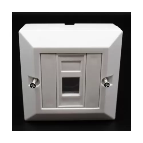 קופסא עם יציאה אחת ללא שקע RJ-45 Deep plastic box Cat6 N1083