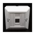 Box with one outlet without socket RJ-45 Deep plastic box Cat6 N1083
