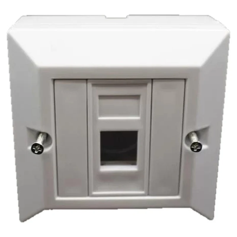 Монтажная коробка с одним портом без розетки RJ-45 Deep plastic box Cat6 N1083