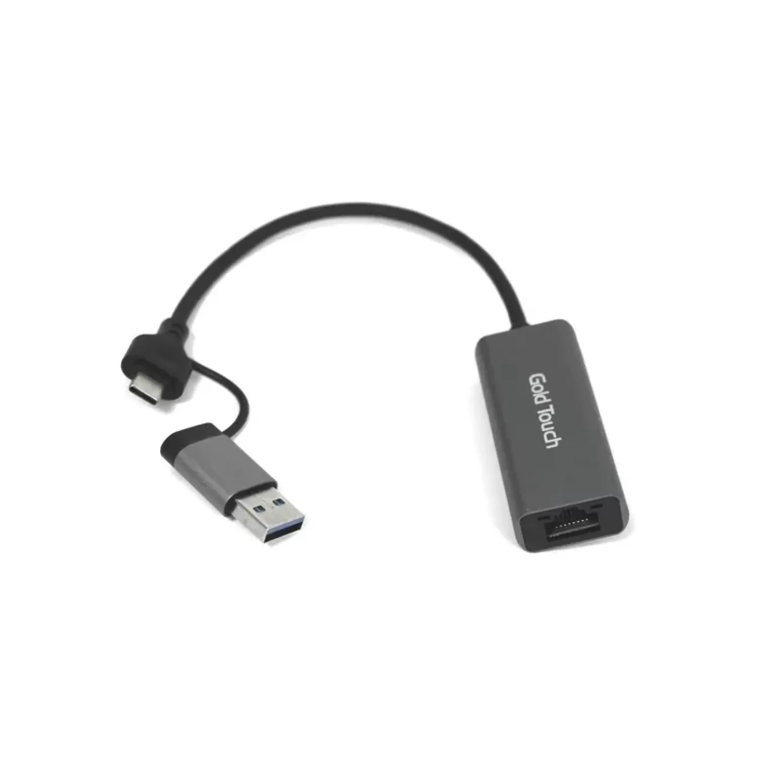 Network Adapter Gold Touch USB A + C to LAN Ethernet Adapter SU-USB3-LANG-AC