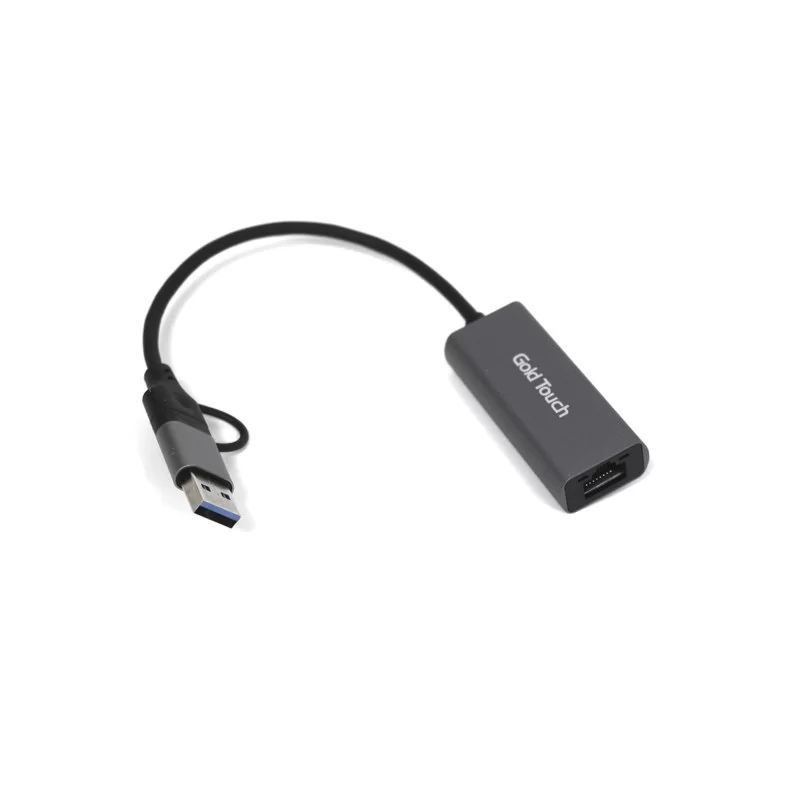 מתאם רשת Gold Touch USB A + C to LAN Ethernet Adapter SU-USB3-LANG-AC