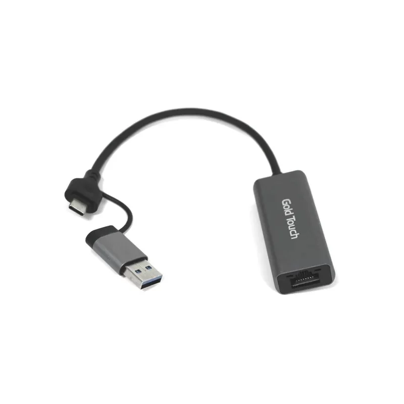 מתאם רשת Gold Touch USB A + C to LAN Ethernet Adapter SU-USB3-LANG-AC