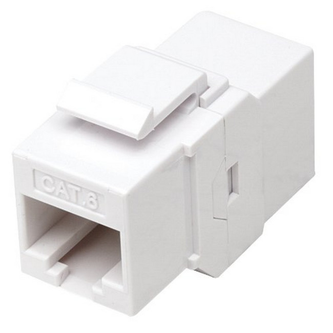 Соеденитель сетевых кабелей Luggar CAT6 RJ45 MUFA HP-CAT6-MF Цвет:белый..
