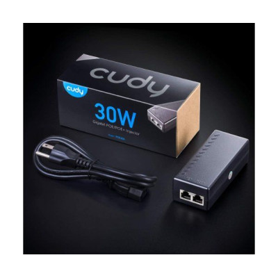 Syringe CUDY 30W Gigabit PoE Injector Adapter up to 100 Meters POE200 Syringe CUDY 30W Gigabit PoE Injector Adapter up to 100 Meters POE200