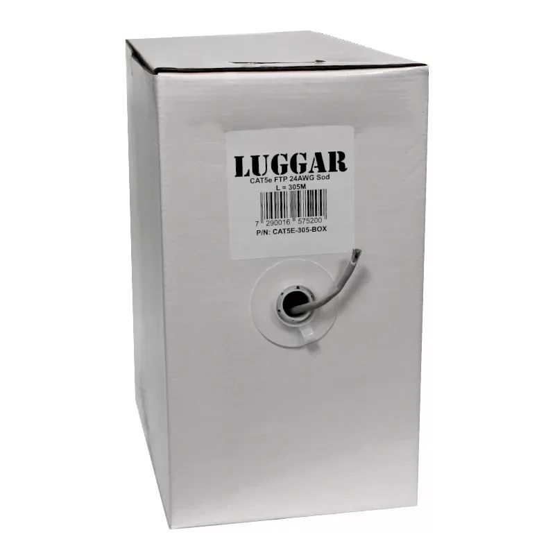 Сетевой Кабель Luggar CAT5e Solid FTP Cable CAT5E-305-BOX 305m Сетевой Кабель Luggar CAT5e Solid FTP Cable CAT5E-305-BOX 305m