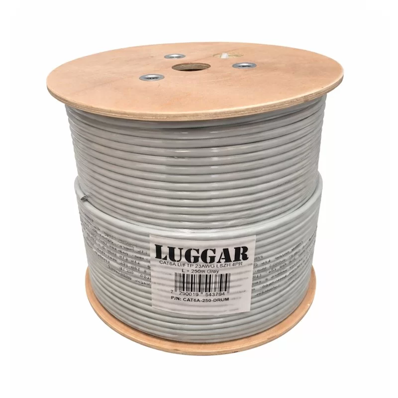 Сетевой Кабель Luggar CAT6A FTP 23AWG LSZH 4PR Cable 250m CAT6A-250-DRUM