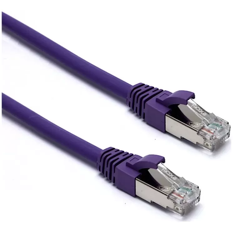 Network Cable Excel Cat6A F/FTP 1m purple 100-242