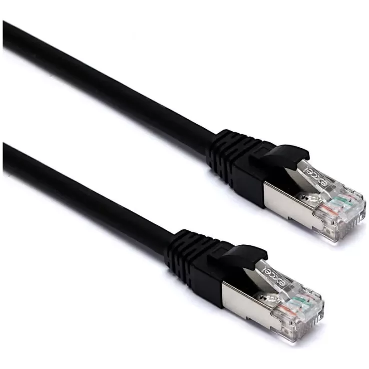 Network Cable Excel Cat6A F/FTP LSOH 5m black 100-257