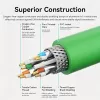 כבל רשת Vention CAT6a SFTP Industrial Flexible Patch 0.5M ירוק IBPGD 0.5m