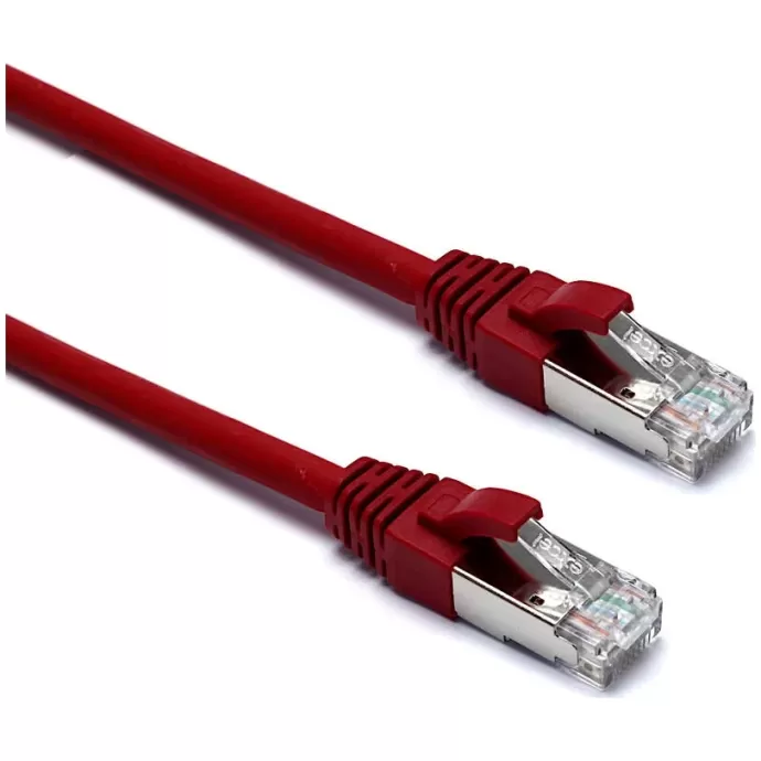 Network Cable Excel Cat6A F/FTP 0.3m red 101-132