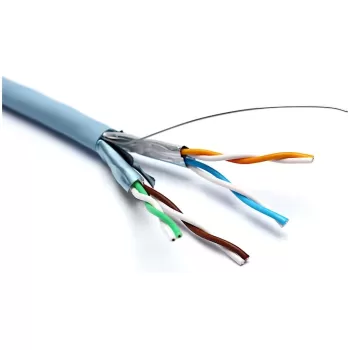 כבל רשת Excel CAT6A U/FTP 23AWG LSOH 500m תכלת 100-191