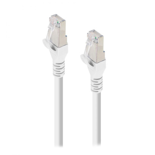 כבל רשת ALOGIC CAT6a S/FTP 26AWG 10G 750Hz LSZH 2m Cable C6A-02-WHITE-SH צבע לבן