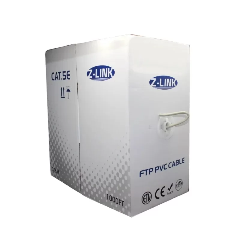 כבל רשת Z-Link CAT5e Solid Bare Copper Cable CAT5E-305-BC-BOX 305m