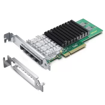 Сетевая Карта Pci-E 10Gtek 10G Quad SFP+ Port (Intel XL710-BM1) PCIe x8 Сетевая Карта Pci-E 10Gtek 10G Quad SFP+ Port (Intel XL710-BM1) PCIe x8
