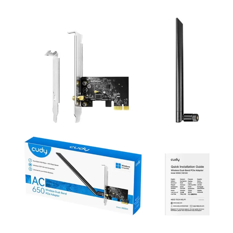 כרטיס רשת CUDY WE650 5 Dual Band Card WE650