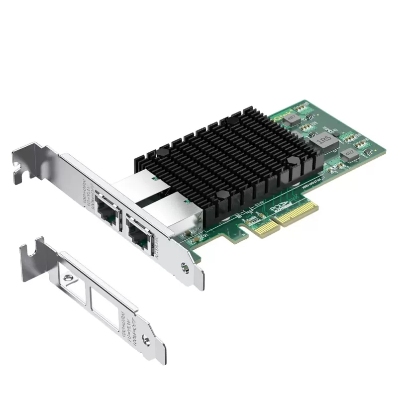 Сетевая Карта Pci-E 10Gtek 10G Dual LAN (Intel ELX550AT) PCIe x4