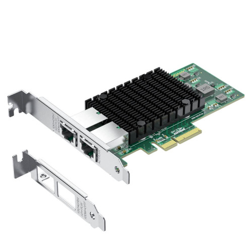 Network Card 10Gtek 10G Dual LAN (Intel ELX550AT) PCIe x4 X550-10G-2T-X4