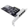 PCI-E Network Card ST Lab N-451 4-Port Gigabit Net Controller PCIEX4