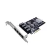 PCI-E Network Card ST Lab N-451 4-Port Gigabit Net Controller PCIEX4