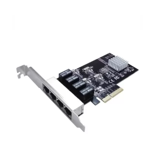 PCI-E Network Card ST Lab N-451 4-Port Gigabit Net Controller PCIEX4