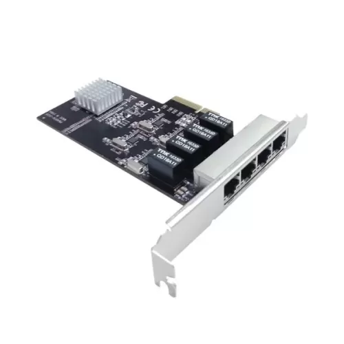 PCI-E Network Card ST Lab N-451 4-Port Gigabit Net Controller PCIEX4