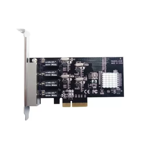 PCI-E Network Card ST Lab N-451 4-Port Gigabit Net Controller PCIEX4