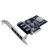 PCI-E Network Card ST Lab N-451 4-Port Gigabit Net Controller PCIEX4