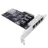PCI-E Network Card ST Lab N-451 4-Port Gigabit Net Controller PCIEX4