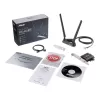כרטיס רשת AX3000 Dual Band PCI-E WiFi 6 (802.11ax) Asus PCE-AX58BT צבע שחור