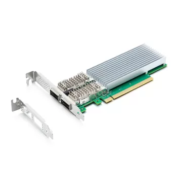 Сетевая Карта Pci-E 10Gtek 100G Dual QSFP28 (Intel E810-CAM2) PCIe x16 Сетевая Карта Pci-E 10Gtek 100G Dual QSFP28 (Intel E810-CAM2) PCIe x16