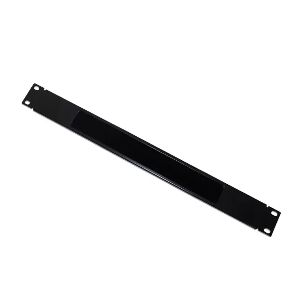 Front panel Luggar 1U Brush Panel Rectangle 19" black HP-BRUSH-B