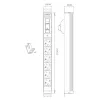 Rack Mount PDU 6 Ports PDU ISR 3Pin with Circuit Breaker PDU-6 Rack Mount PDU 6 Ports PDU ISR 3Pin with Circuit Breaker PDU-6