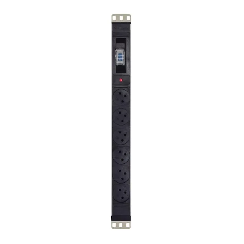 Rack Mount PDU 6 Ports PDU ISR 3Pin with Circuit Breaker PDU-6 Rack Mount PDU 6 Ports PDU ISR 3Pin with Circuit Breaker PDU-6