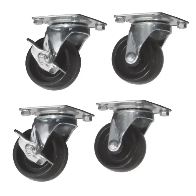 Rack Cabinet Castors Luggar Castors Set for Floor Rack Cabinet HI-CASTORS