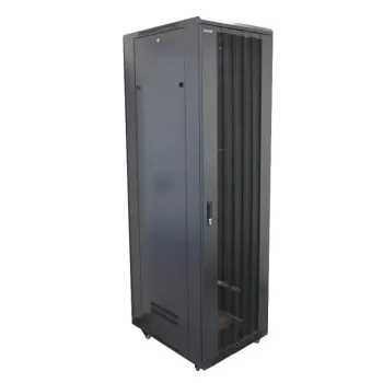 ארון שרתים Luggar 42U Floor 600x500x2035mm Glass Door שחור HI-42U-500 ארון שרתים Luggar 42U Floor 600x500x2035mm Glass Door שחור HI-42U-500