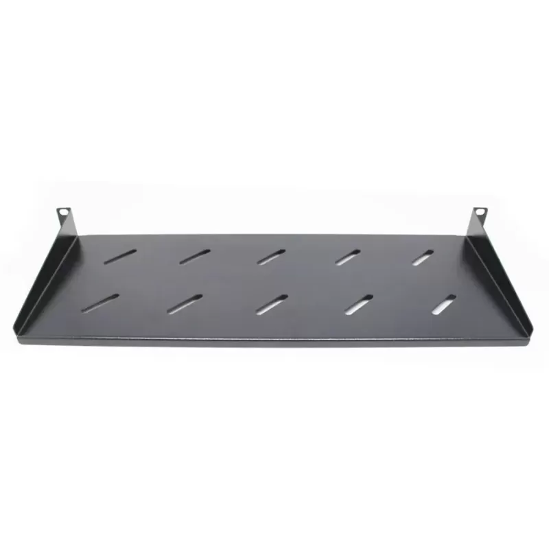 Tray Luggar Wall Fixed Shelf for Rack Cabinet 400mm black HI-SHELF400-WALL-B