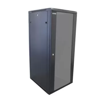 ארון שרתים Luggar 25U Floor 600x600mm Glass Door שחור HI-25U-600 ארון שרתים Luggar 25U Floor 600x600mm Glass Door שחור HI-25U-600