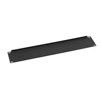 Front panel Luggar Blank Panel 2U 19" black HI-BLANK-P-2U
