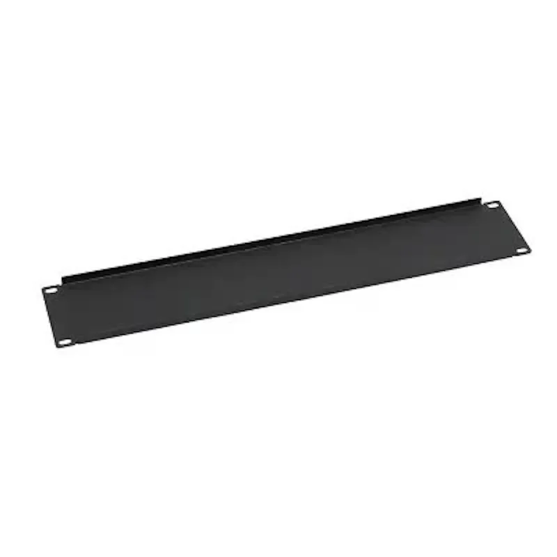Front panel Luggar Blank Panel 2U 19" black HI-BLANK-P-2U