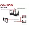 ארון תקשורת פתוח Claytek 6U wall mount 400mm deep WU-60B צבע שחור