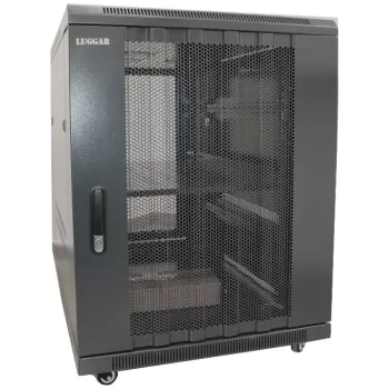 ארון שרתים Luggar 16U Floor 800mm Mesh Door שחור HI-16U-800-MB ארון שרתים Luggar 16U Floor 800mm Mesh Door שחור HI-16U-800-MB