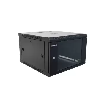 ארון שרתים Luggar 6U Wall-Mount 500mm Glass Door שחור HI-6U-500-B ארון שרתים Luggar 6U Wall-Mount 500mm Glass Door שחור HI-6U-500-B