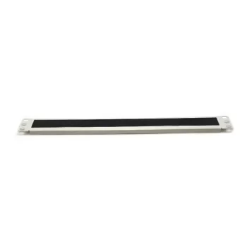Front panel Luggar Brush Panel 1U 19" gray HI-BRUSH-G