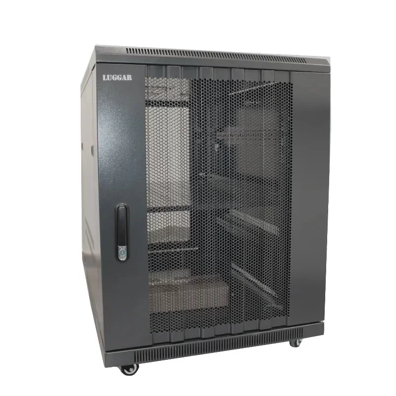 Server rack Luggar 15U 1000mm Glass Door HI-15U-1000